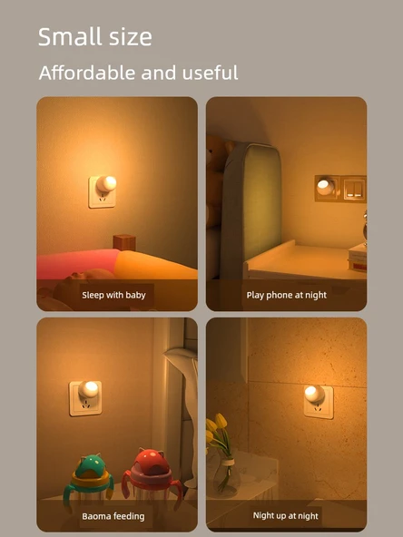 LED Gece Lambası - Sensörlü - Sıcak Işık - 1 Watt - 6
