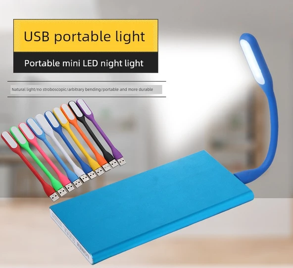 Mini Taşınabilir LED Gece Lambası - Rastgele Renk - 7