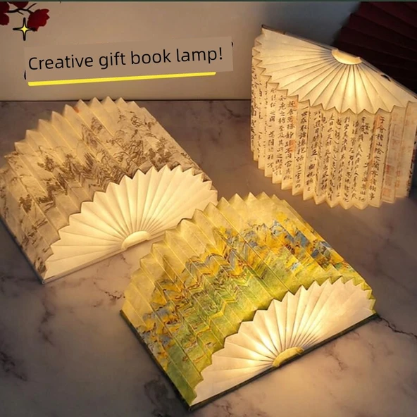 Fan Şeklinde Kitap Lamba - Phoenix Yu Fei - Küçük Boy Ekran, 2.5W - Resim 2