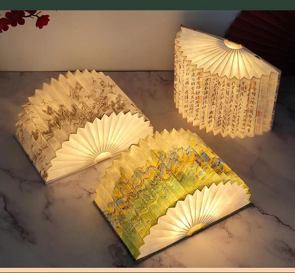 Fan Şeklinde Kitap Lamba - Phoenix Yu Fei - Küçük Boy Ekran, 2.5W - Resim 10