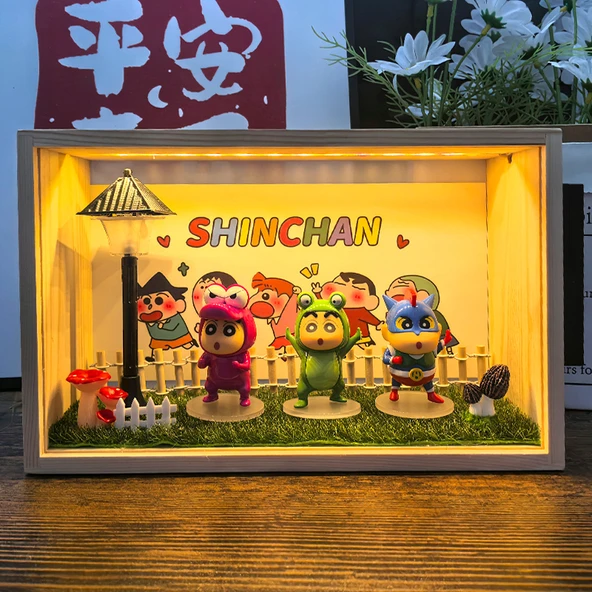 Crayon Xiaoxin Gece Lambası - Pijama Yenidoğan Raporu - Fişli - 4