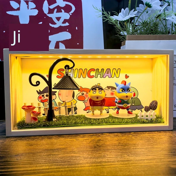 Crayon Xiaoxin Gece Lambası - Popo Süperman - Fişli