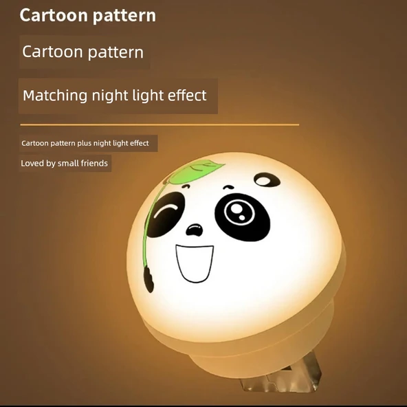 Ses Kontrollü Panda Gece Lambası - Temel Ses Kontrolü Işığı