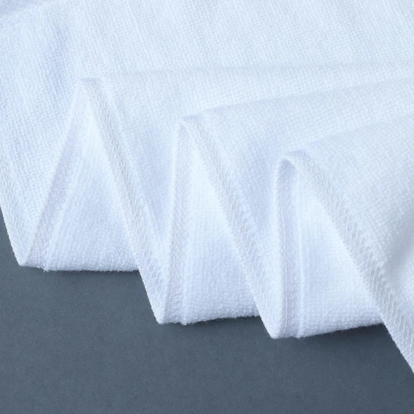 Otel Tipi Beyaz Pamuklu Banyo Havlusu 600g İş Oteli 75x150cm - Resim 3