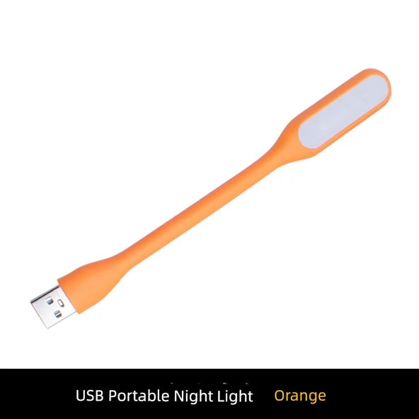 USB LED Gece Lambası - Turuncu