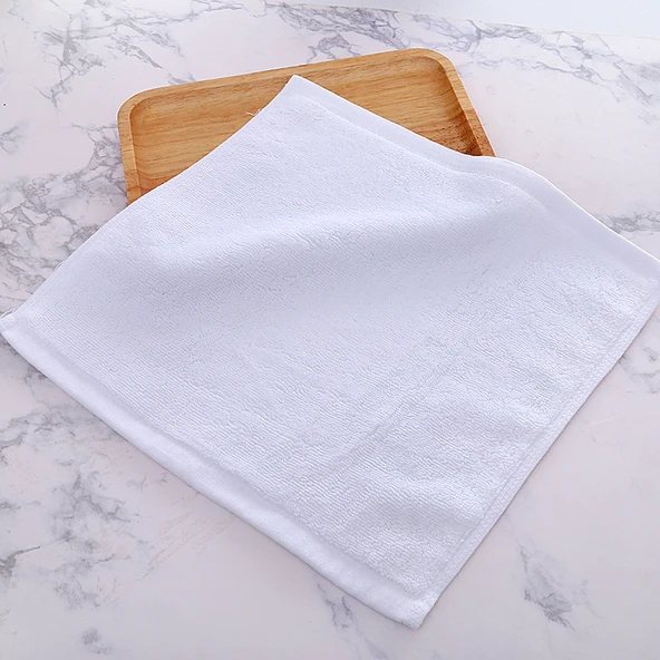 Otel Restoran Küçük Kare Havlu - 20 gr Pamuklu Köşe Askılıklı 22x22cm - 7