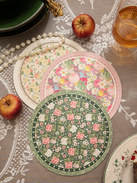 Çiçek Desenli Masa Supla - Bahar Çiçeği Grup 2 - 17cm - 2