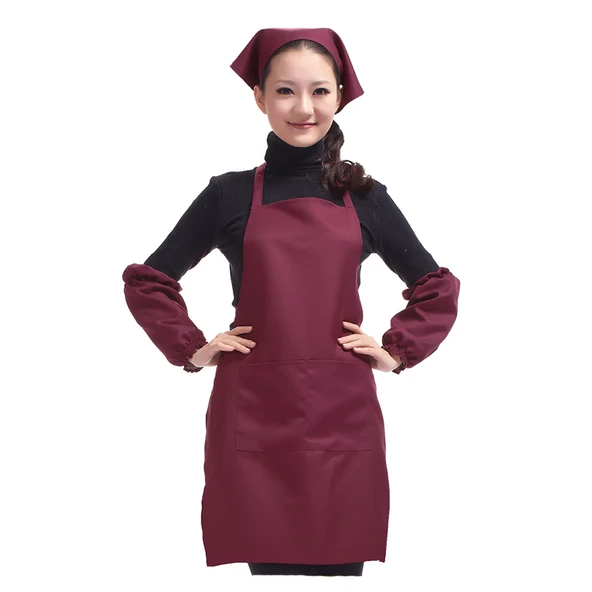 Leke Tutmaz Önlük Kol Seti - Kırmızı (Model 2) - 4