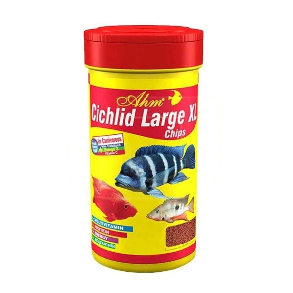 Ahm Large XL Cichlid Granulat Granül Balık Yemi 250 ML