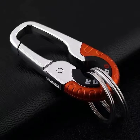 Araba Anahtarlığı - 3755 Turuncu Metal Anahtarlık