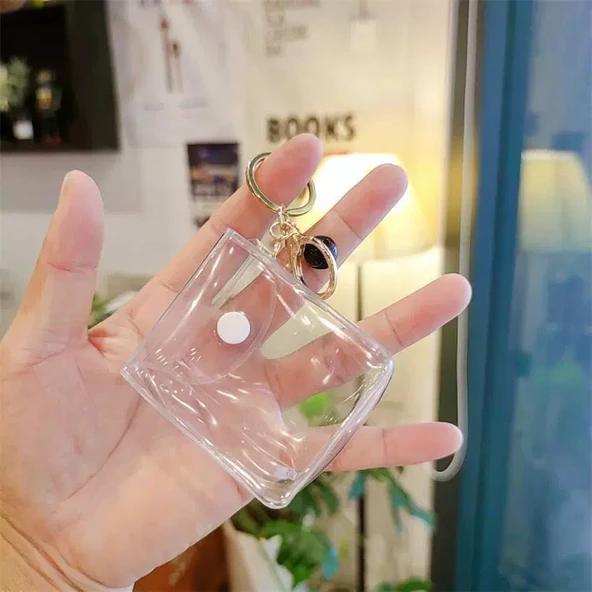 Çizgi Film Bebek Çanta PVC Kör Kutu - Altın Tokalı Siyah Çıngıraklı