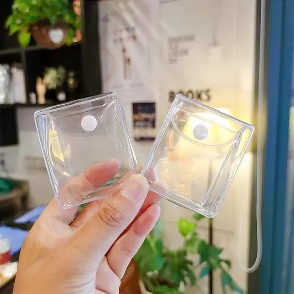 Çizgi Film Bebek Çanta PVC Kör Kutu - Altın Tokalı Beyaz Çıngıraklı - 2