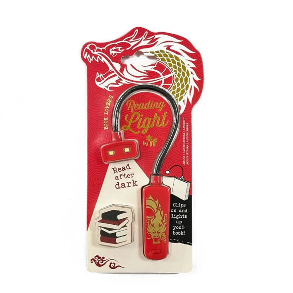Taşınabilir LED Kitap Okuma Lambası - Düğmeli - Ejderha Soyu