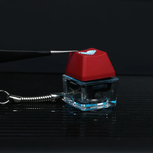 Cherry Yeşil Switch Buz Mavisi Işıklı Anahtarlık - 11