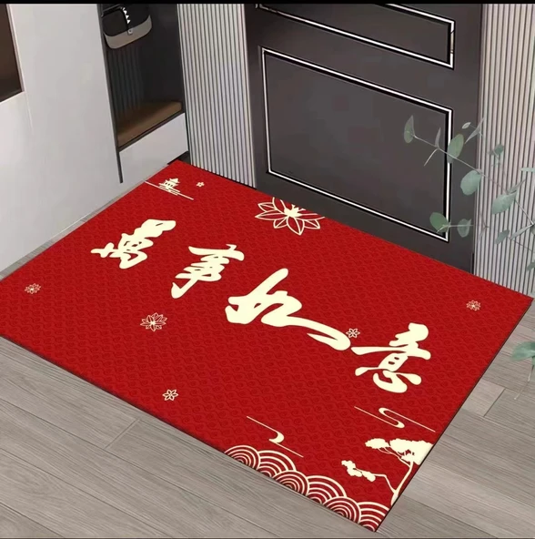 Çin Yeni Yılı Kristal Kadife Paspas - En İyisi 50cm x 80cm
