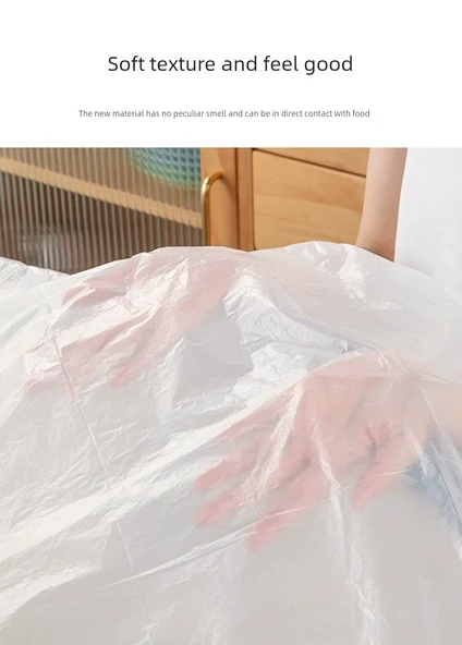 Su Geçirmez Dikdörtgen Plastik Masa Örtüsü - Beyaz 1.6x1.6 m (22 adet) - 11
