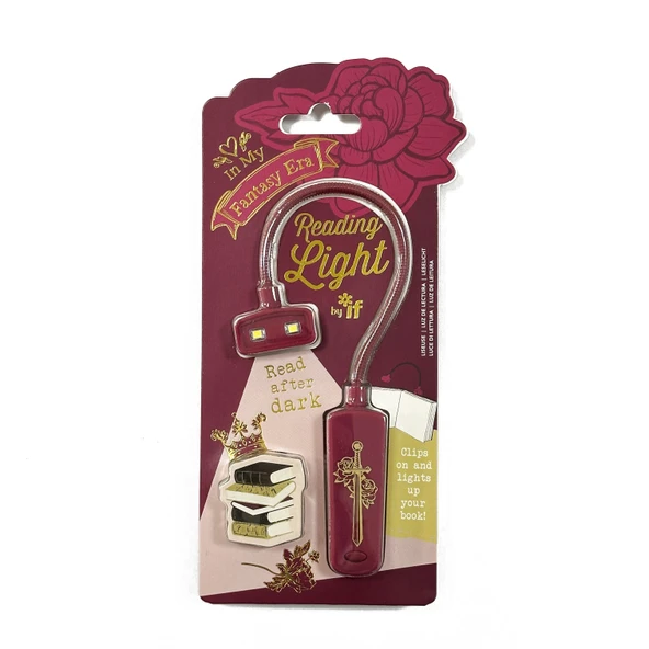 Taşınabilir LED Kitap Okuma Lambası - Düğmeli - Kılıç ve Gül