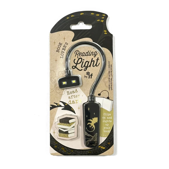 Taşınabilir LED Kitap Okuma Lambası - Düğmeli - Ejderha Klanı