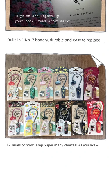 Taşınabilir LED Kitap Okuma Lambası - Düğmeli - İyi Gün - Resim 10