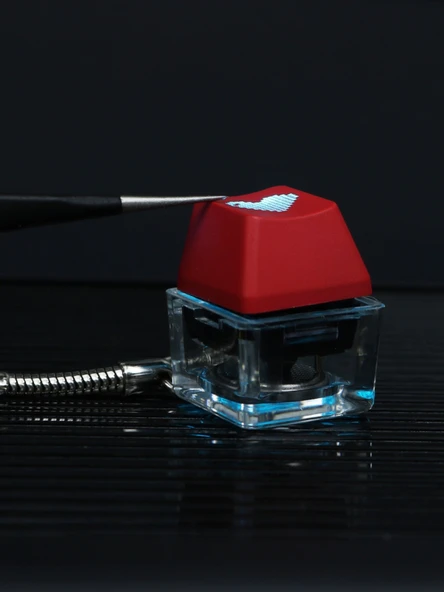 Cherry Yeşil Switch Beyaz Işıklı Anahtarlık - 5
