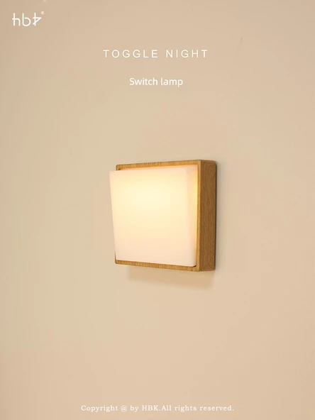 Minimalist LED Gece Lambası - Kayın Ağacı Desenli - 4