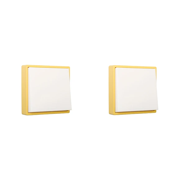 Minimalist LED Gece Lambası - Kaz Tüyü Beyaz (2 Adet)
