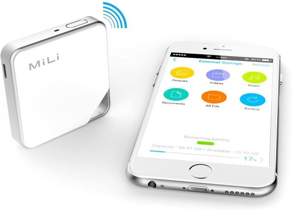 MiLi iData Air 32 GB - Akıllı Kablosuz Depolama HE-D51 - 3