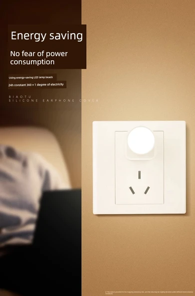 Mini USB LED Gece Lambası - Karışık Renkli - 10'lu Paket - 11