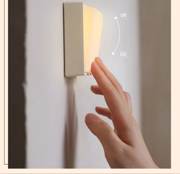 Minimalist LED Gece Lambası - Süt Beyaz (2 Adet) - 11