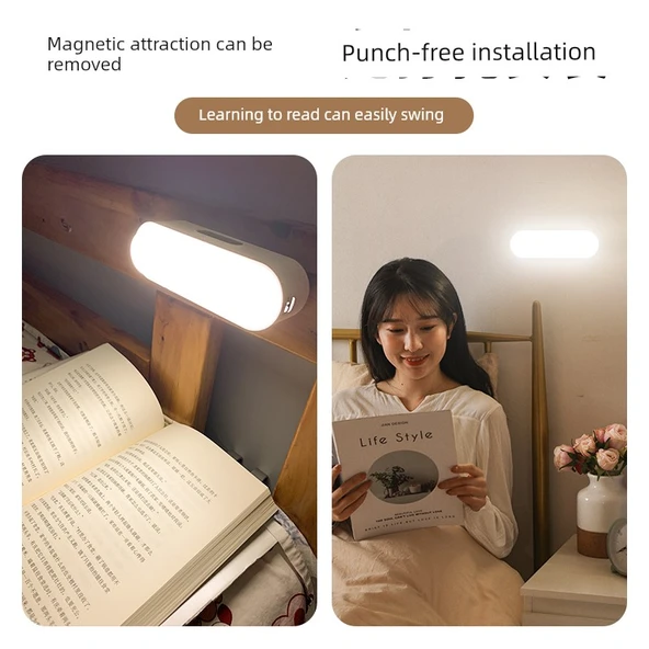 Şarj Edilebilir LED Başucu Lambası - 2800mAh - Beş Renkli Kademesiz Dimleme - 6