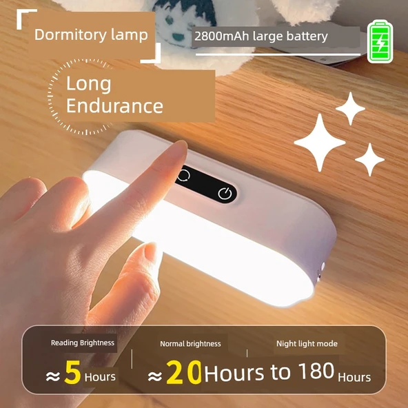 Şarj Edilebilir LED Başucu Lambası - 2000mAh + Şarj Başlığı (Model 2) - 3