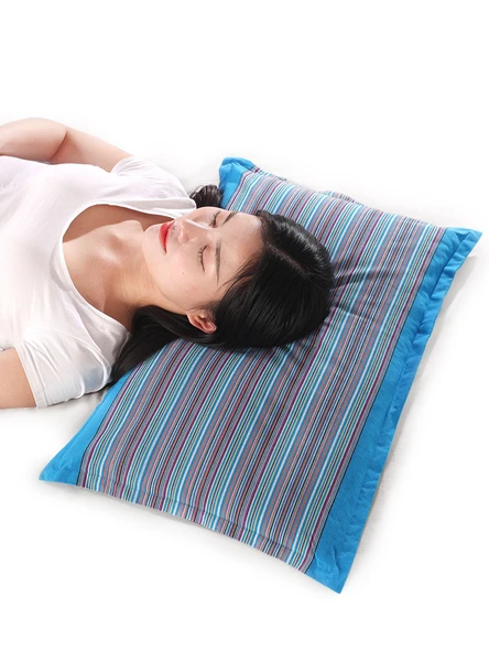 Pamuklu Çocuk Yastığı - Büyük Mor - Tatar Karabuğdayı Dolgulu - Resim 3