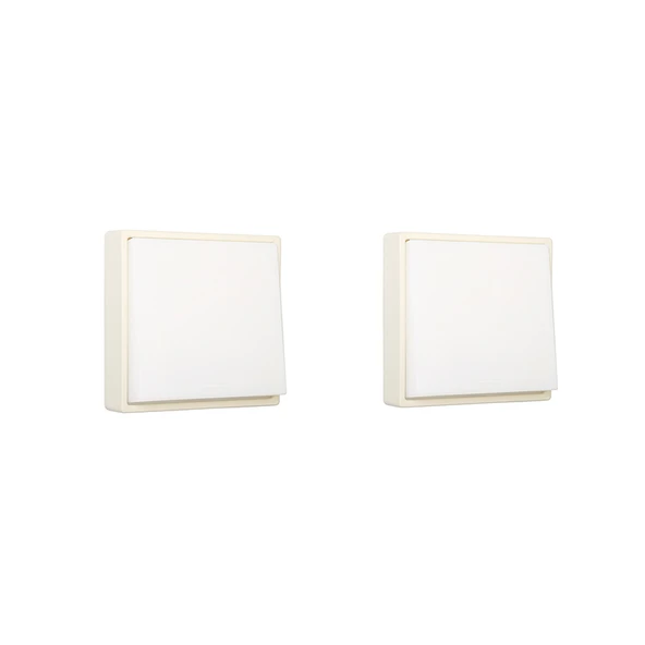 Minimalist LED Gece Lambası - Süt Beyaz (2 Adet)