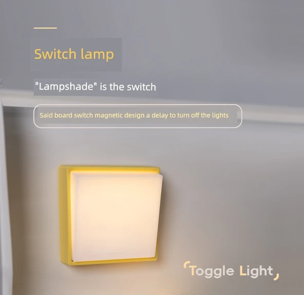 Minimalist LED Gece Lambası - Süt Beyaz (2 Adet) - 7