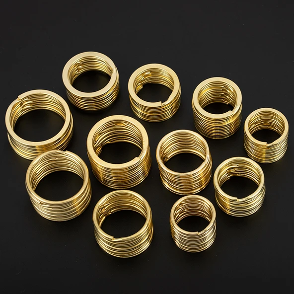 Bakır Çift Katmanlı Anahtarlık - Diyafram 35mm 5'li Paket - Resim 4