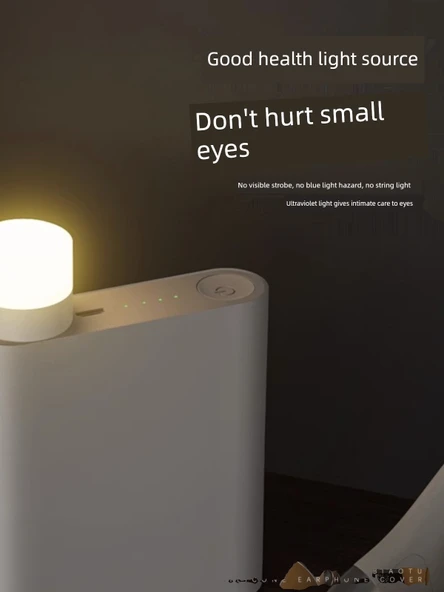 Mini USB LED Gece Lambası - Gün Işığı - 5'li Paket - 5