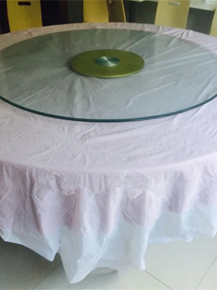 Otel Düğün Kırmızı Klasik Porselen Masa Örtüsü - 2 m * 2 m Kırmızı - 3