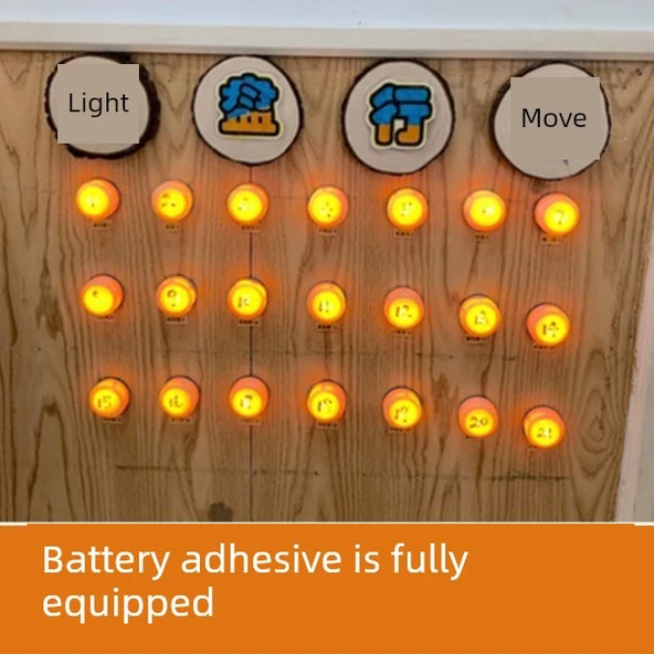 4.5cm LED Dokunmatik Gece Lambası - Beyaz Gövde Turuncu Işık