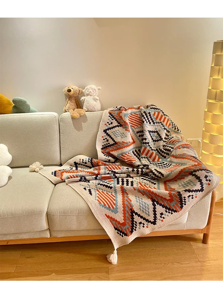 Akrilik Fiber Kanepe Örtüsü Şal - Ukrayna Lili - 110x130cm - 10