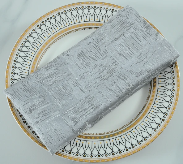 Restoran Peçetesi - Bergart Gri - 46x46 cm