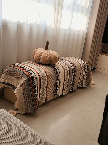 Akrilik Fiber Kanepe Örtüsü Şal - Navajo - 110x130cm - 5