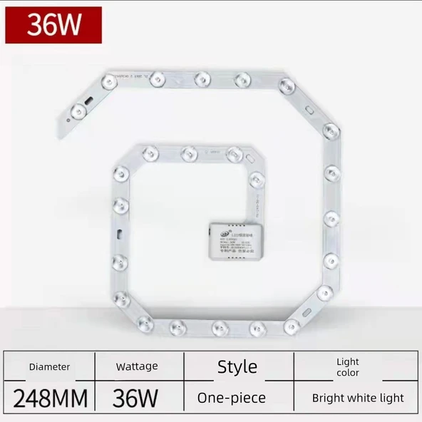 LED Tavan Lambası Modülü - 24.8cm 36W Beyaz Işık