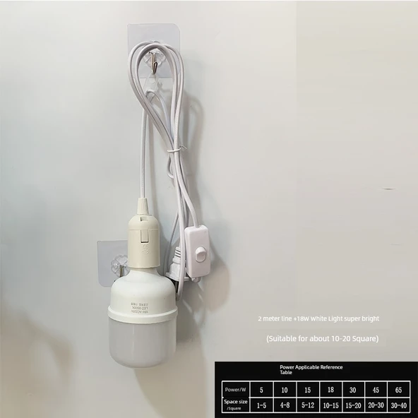 Fişli LED Sarkıt Lamba - 2 Metre Kablo - 18W