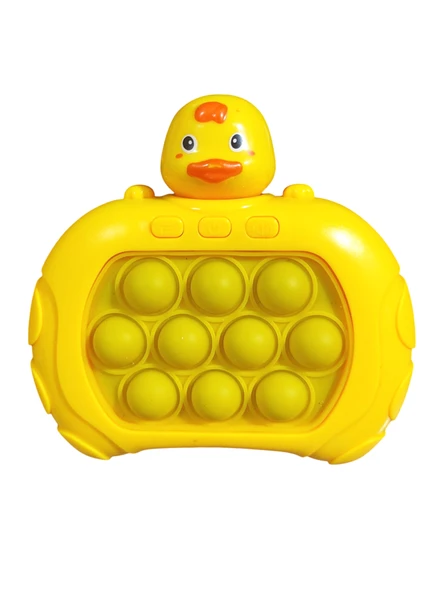 Popit Makinesi Işıklı Oyun Fast Push Pilli Fidget Kabarcık - Küçük Ördek - 2