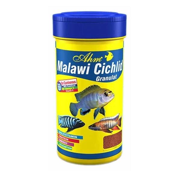 Ahm Malawi Cichlid Granulat Balık Yemi 250 ML