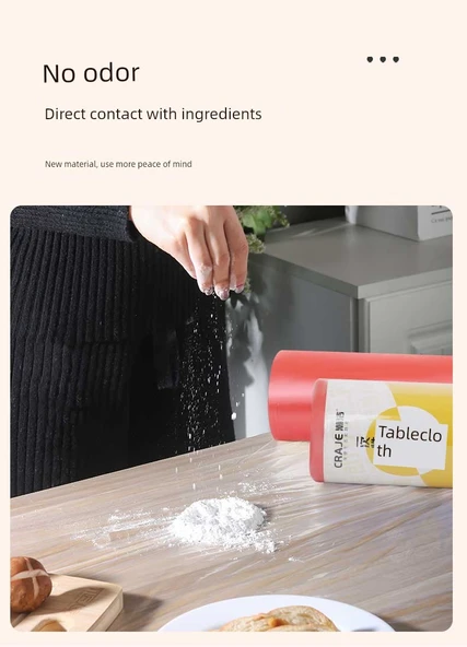 Kalın Tek Kullanımlık Masa Örtüsü - Beyaz 100x160cm (90 Adet) - Resim 11