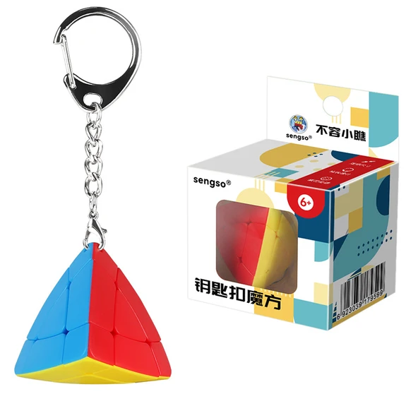 Mini Sihirli Kule Anahtarlık Rubik Küp