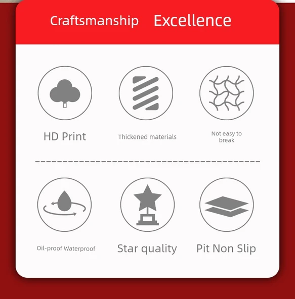 Düğün Ziyafet Kırmızı Masa Örtüsü - 2.2m Full House Desenli - 10 Adet (Geliştirilmiş Kalın) - Resim 7