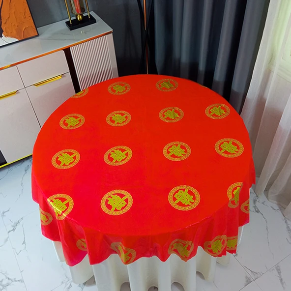 Tek Kullanımlık Masa Örtüsü - [Yüksek Kalite Ekstra Kalın] 1.8m Jin Xi 10 Adet
