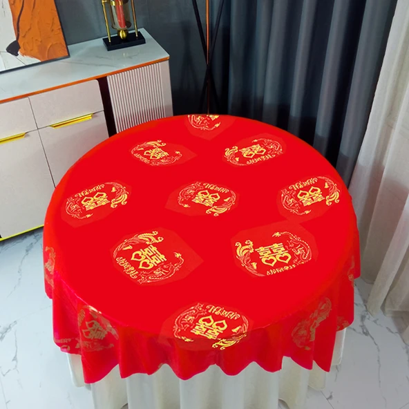 Tek Kullanımlık Masa Örtüsü - [Yüksek Kalite Ekstra Kalın] 1.8m Longfeng Chengxiang 10 Yaprak